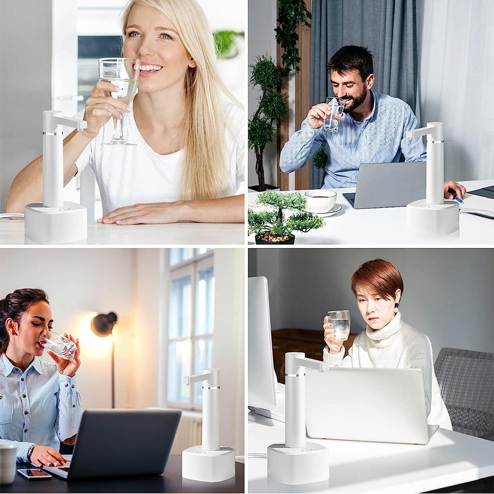 Настольный диспенсер для воды с аккумулятором 1200 мАч для дома, офиса, кемпинга, путешествий