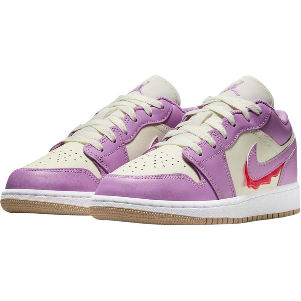 Кроссовки Air Jordan 1 Low GS Peanut Butter & Jelly для детей Фиолетовые HJ5961-500