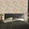 Wallpaper Small Flowers Light Gray and Cream for Living Room and Bedroom 50x1000