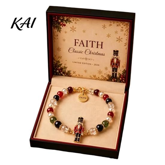 Bracelet Christmas Bracelets for Women, Santa Claus Elk Snowman Tree Versatile Beaded Bracelet, Holiday Jewelry Gifts Stocking Stuffers, Party Favors