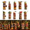 Creative Island Inspired Cup Whimsical Island Style Glass Cocktail Glass Hawaiian Party Tiki Mugs Drinkware for Parties