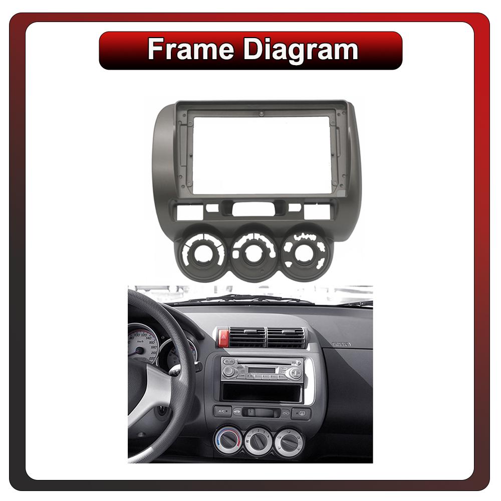 2DIN Android Автомобильная магнитола Car-Play, Honda Jazz City 2004-2007, Мультимедийный проигрыватель Головное устройство Стерео Навигация GPS BT WIFI, 2+32 ГБ