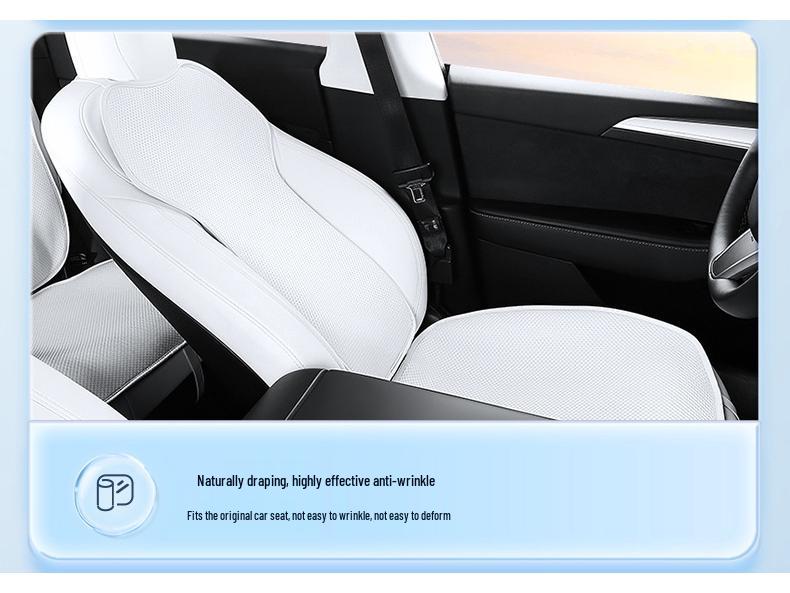 Вентилируемые чехлы на сиденья для Tesla Model Y/3 - Летние аксессуары для модификации автомобильных сидений.