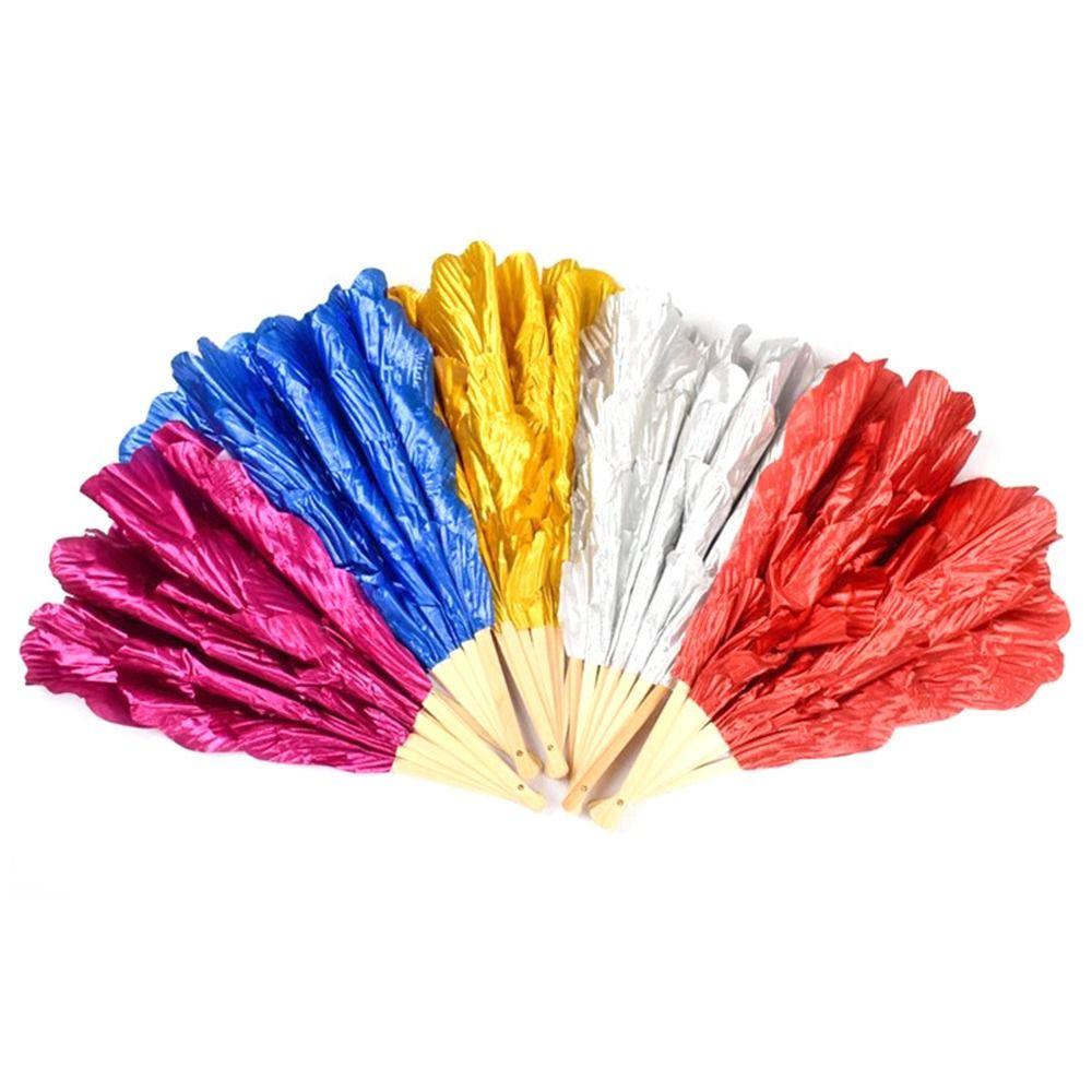 38 см/45 см веера из павлиньего шелка складные длинные шелковые веера портативные веера для выступлений квадратные танцы