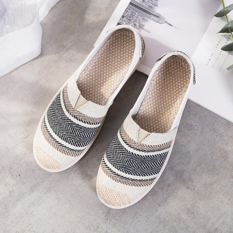 New Print Women Sneakers Slip On Light Mesh Summer Shoes Summer Breathable Flat Shoes Women's Single Shoes Flat Lazy Fisherman