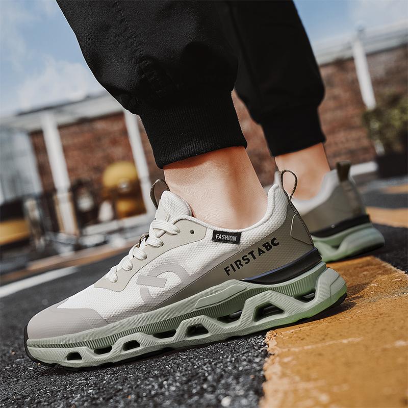 Мужские премиальные цветные дышащие сетчатые кроссовки для бега на мягкой подошве, легкая амортизация, уличные тренировочные спортивные туфли 39-44