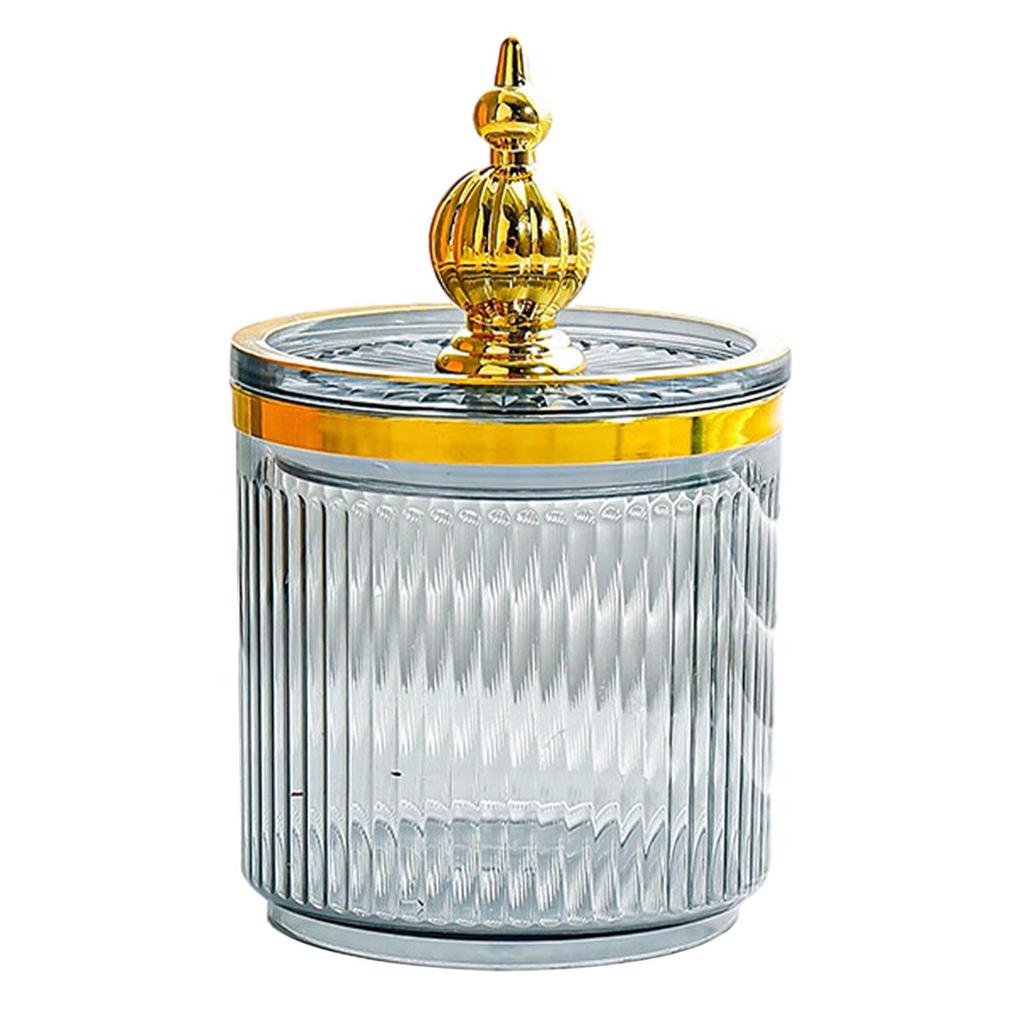 Cotton Swab Storage Box Dustproof Makeup Tool Case Multipurpose Cotton Ball Holder for Bathroom Home Dresser Living Room Bedroom