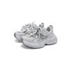 Sweet hollow mesh diamond surface lightweight dad shoes for girls, middle-aged and young children's sports shoes