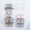 Shoe Rack Foldable Bathroom Slipper Rack Wall Mounted Punch-free Easy Access And Space Saving Shoe Organizer