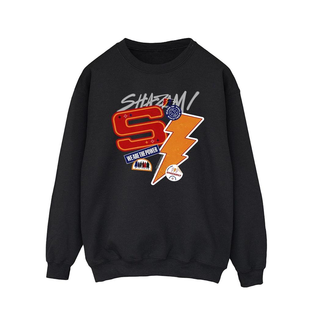 DC Comics Mens Shazam Fury Of The Gods Sticker Spam Sweatshirt