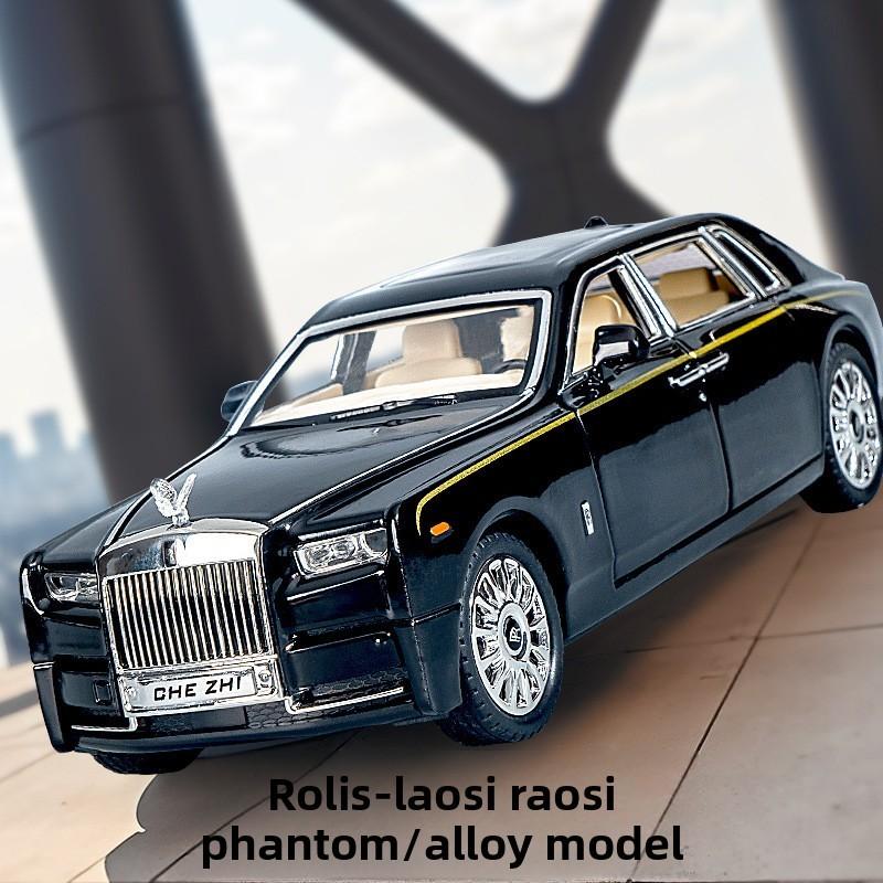 Rolls Royce Phantom Alloy Car Model With Inertia Sound Light For Kids Gift