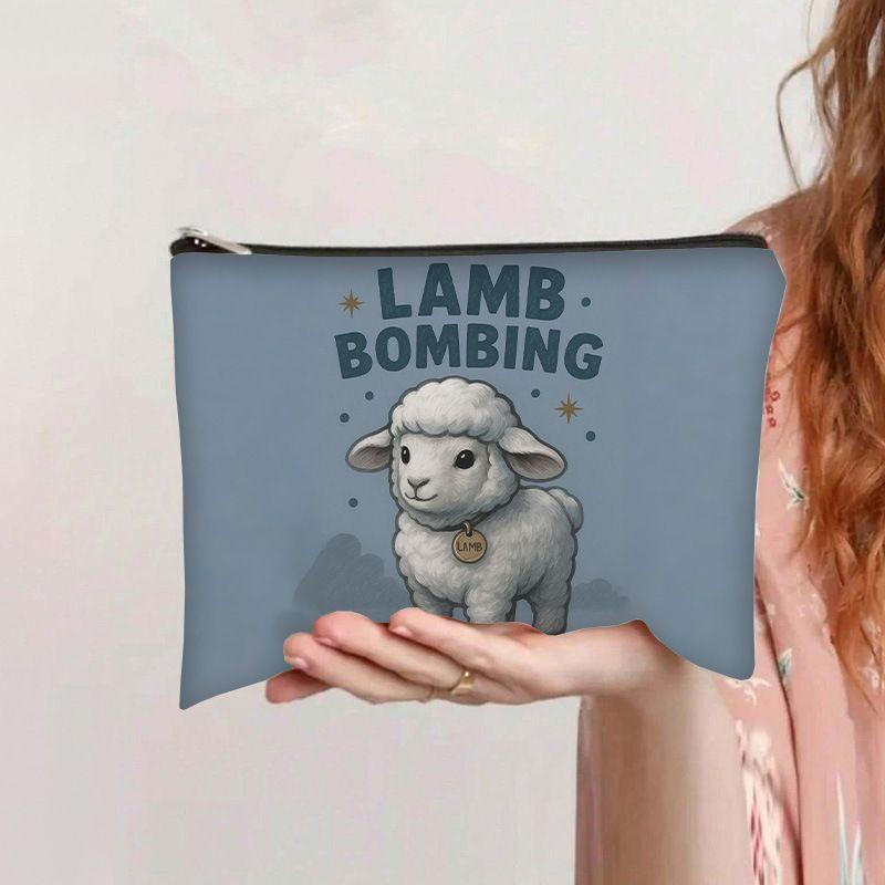 Продажа Канвасовая косметичка 'Глаз Дьявола', Пенал на молнии для студенческих принадлежностей, Женская косметичка