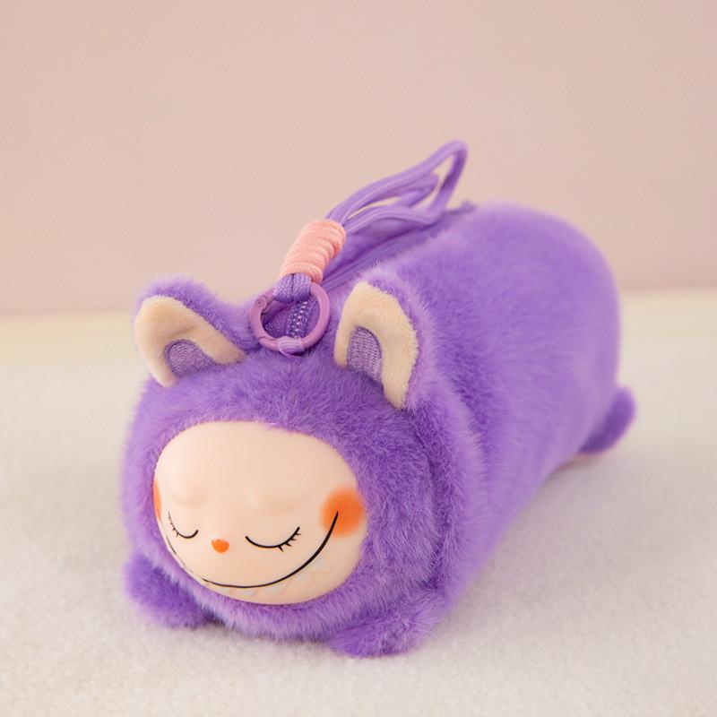 Плюшевый пенал Лабубу с мягким наполнителем из хлопка для школьных принадлежностей, подарок для подростков