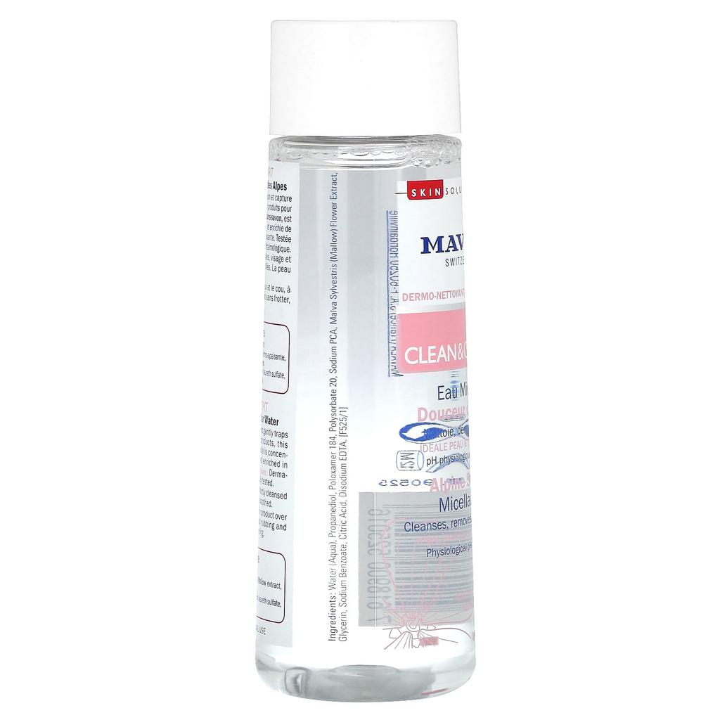 Mavala, Clean & Comfort, мицеллярная вода, без отдушек, 6,8 жидких унций (200 мл)