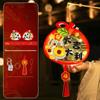 Traditional New Year Portable Lantern Children Handheld Lantern  Spring Festival Supplies