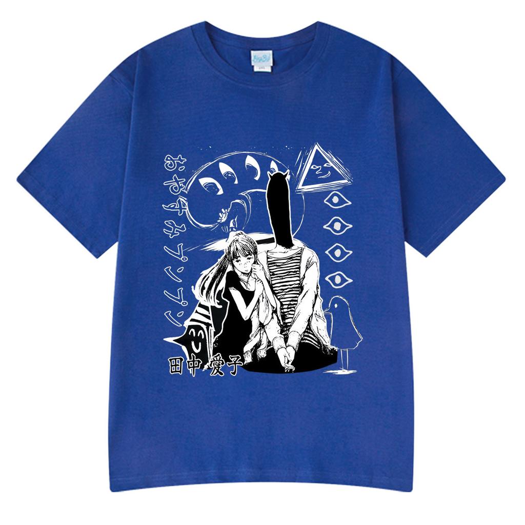 Oyasumi Goodnight Punpun Aiko Tanaka Manga TshirtsUnisex Clothing Fashion Short Sleeves Streetwear Oversized Couple Tee Tops
