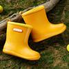Детские дождевые ботинки для сезона дождей, мужские дождевые ботинки из ЭВА средней высоты, детские водонепроницаемые дождевые ботинки для девочек, дождевые ботинки для малышей