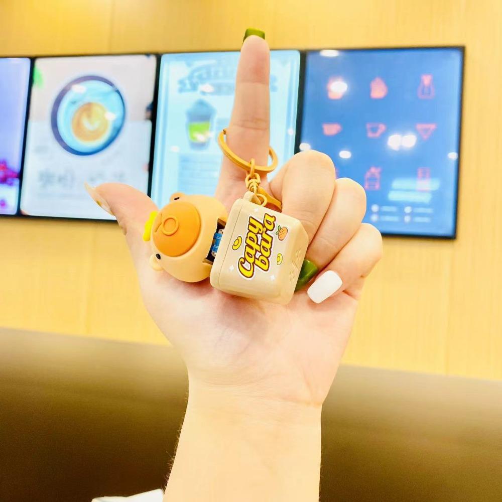 Со звуком и светом Электронная механическая клавиатура Электронный брелок Капибара Дети