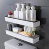 Wall Hanging Toilet Bathroom Storage Cabinet Rack Punch Free Multifunctional Artifact Above Toilet Rack Shelf Organizer