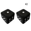 2Pcs 4cm Plush Dice Bed Hanging Toys Stuffed Cubes Car Decor Pendants Simulation Dice Toy