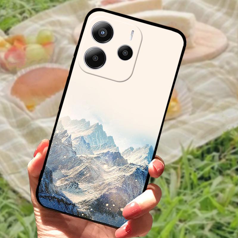 Чехол для Xiaomi Redmi Note 14 5G Мягкий силиконовый чехол для телефона Чехол-оболочка для Redmi Note 14 4G Мультяшный Защитный чехол для телефона Fundas