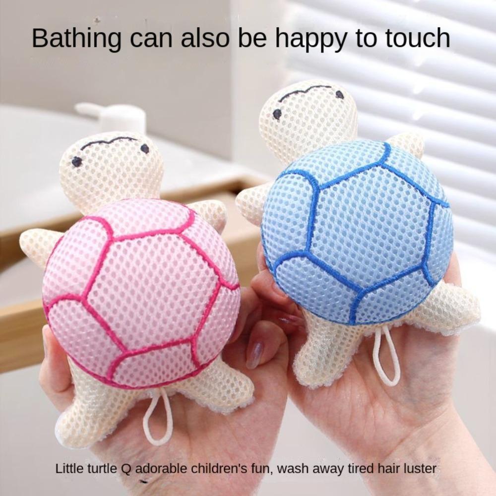 Reusable Turtle Bath Ball Soft Rich Bubble Bath Towel Scrubber Bathroom Accessories
