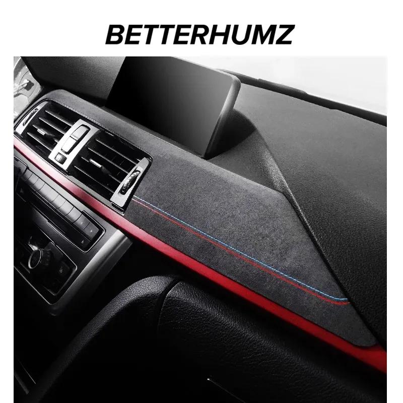 For BMW F30 F32 F34 Made of Alcantara Dashboard Panel trument Trim Covers M Performance Stickers Car Interior Accessories