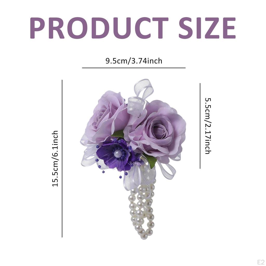 Свадебный Цветок Наручный Корсаж Наручный Браслет Стильные Удобные Аксессуары Украшение DIY