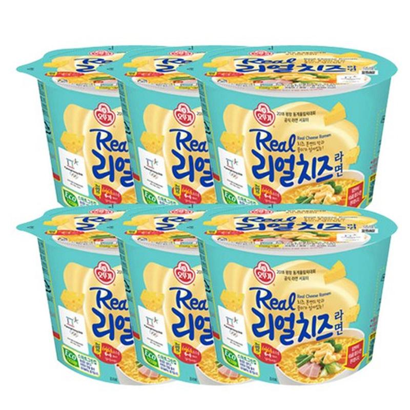 Ottogi Настоящий сырный рамен в чашке 120 г (3 варианта)