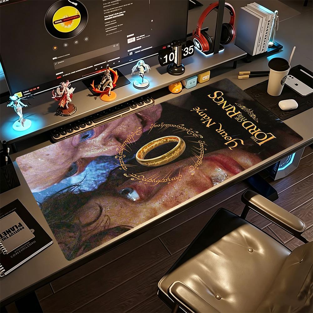 Lord Rings Customizable Name Mouse Pad Desk Mat Ultra-Long Desk Mat Non-Slip Rubber Bottom Office Desk Accessory