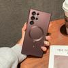 Подходит для чехла для телефона Samsung S25ultra Магнитная адсорбция S24plus Полностью закрывающий S23FE Матовый S22u Пленка для объектива Мягкий чехол