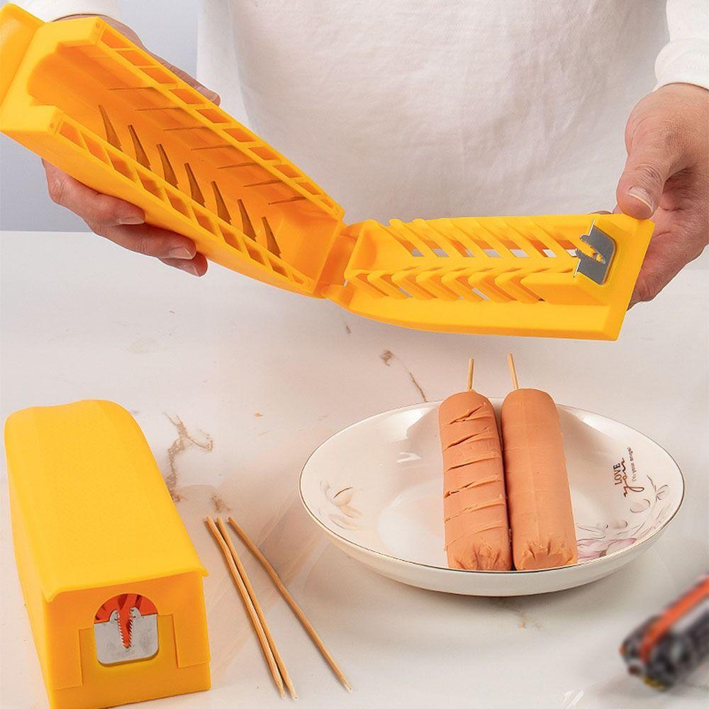 Creative Hot Dog Cutter DIY Banana Cutter Multifunctional Sausage Peeler  Camping