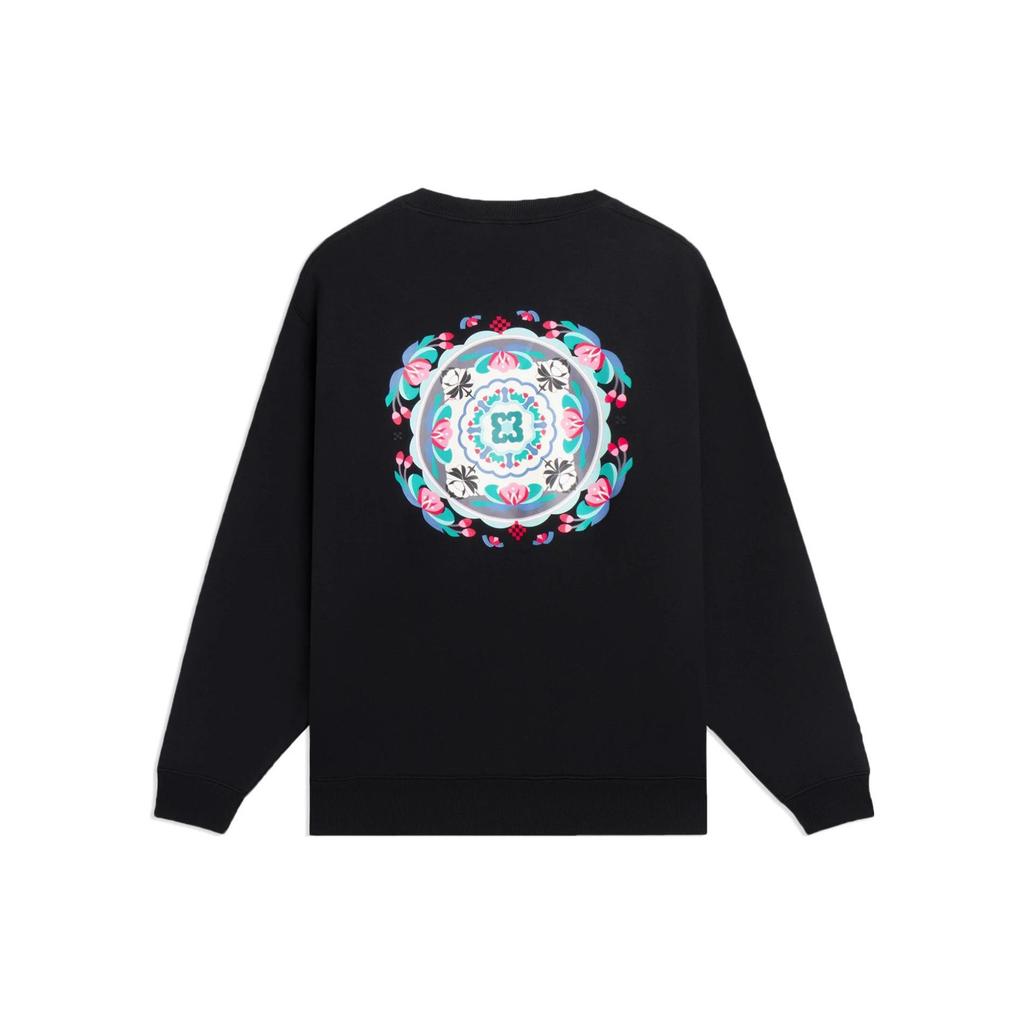 Li Ning Sports Life Collection Sweatshirt Unisex Black AWDSF47-1