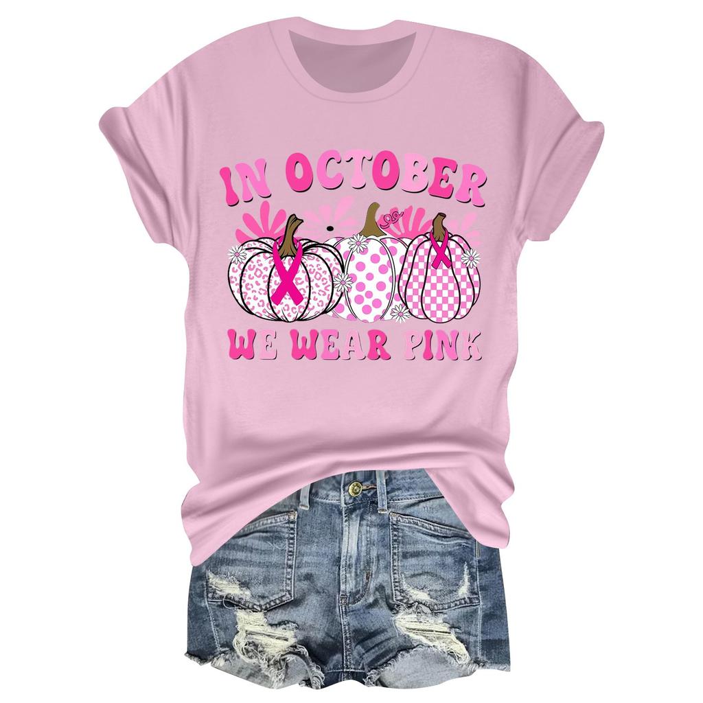 Женская повседневная футболка на Хэллоуин с принтом груди, пуловер с круглым вырезом, топ с короткими рукавами