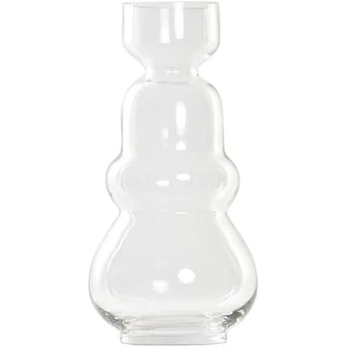 Ваза - DKD HOME DECOR - Стандарт - Прозрачный - Стекло - 14 x 14 x 30 см