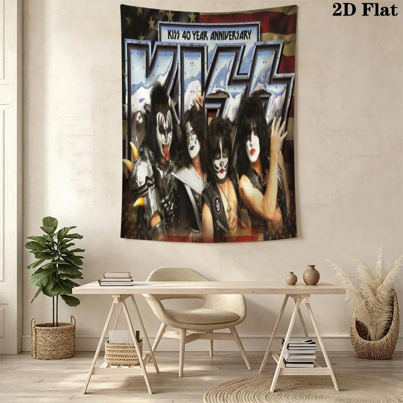 Kiss 40Th Anniversary Celebration Bedding 1 Duvet Cover 2 Pillowcase Without Core Soft And Comfortable Christmas Birthday Gift