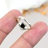 Черный оникс драгоценный камень 925 стерлинговое серебро круглая форма ручная работа ювелирное кольцо для женщин