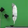 3D Stereo Feather Acrylic Full-Length Bedroom Mirror - Niche Furniture Wall Decoration.