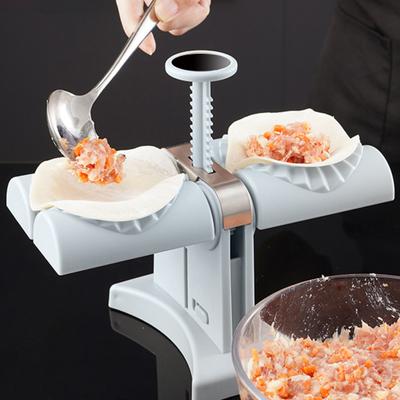 Ручной пресс для пельменей Yousheng, аксессуары для выпечки, пластиковая двухголовочная форма для равиоли для кухни