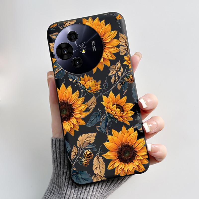 Чехол для TCL 50 NxtPaper 5G / 50 Pro NxtPaper 5G Чехол Роскошный Дракон Милый Крутой Мальчики Девочки Черный Матовый Мягкий Силикон Задняя Крышка
