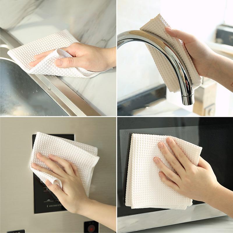 Салфетка для уборки кухни, антижировые тряпки, микрофибра, впитывающее полотенце для протирания стекла, мытья посуды, домашнего средства для уборки