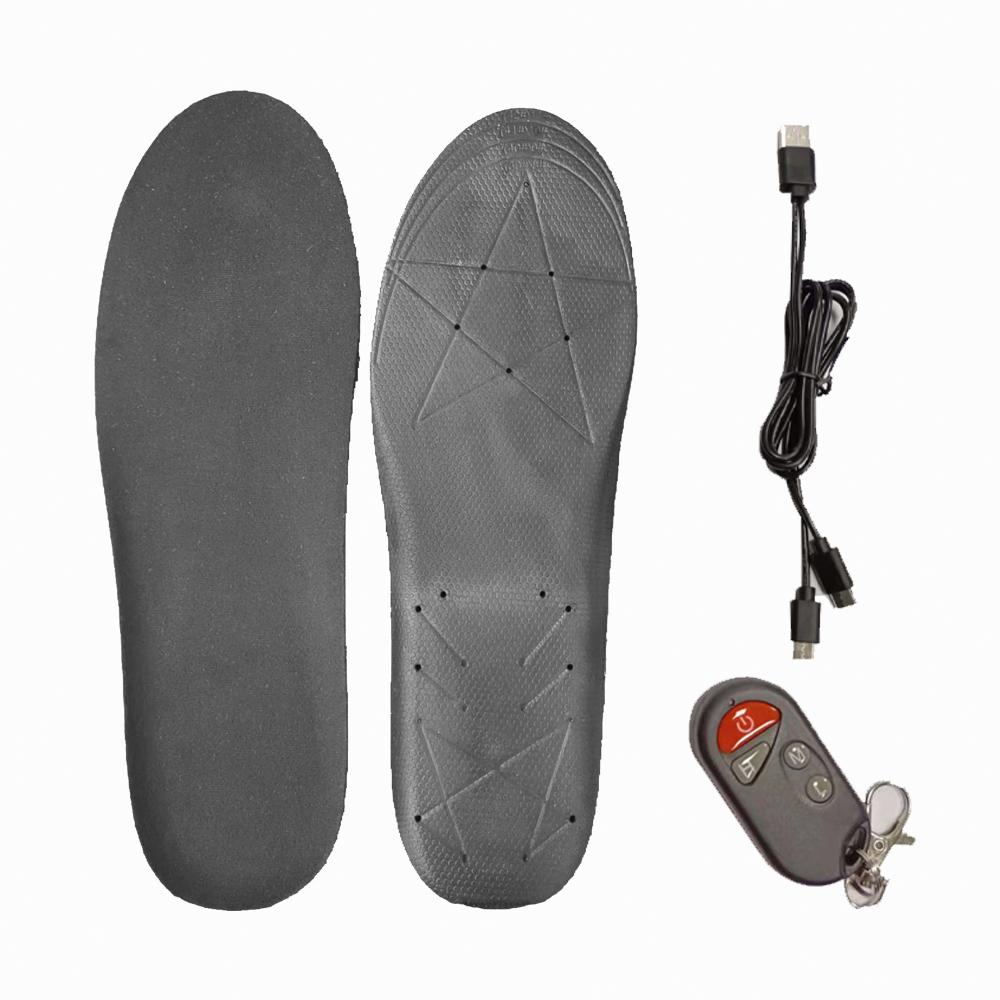 Стелька с подогревом, USB аккумулятор 2000 мАч, перезаряжаемая, с регулируемой температурой, на открытом воздухе, с дистанционным управлением, нагревательная стелька зимой