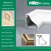 Светодиодная лента NVC Lighting: Потолочный линейный светильник для гостиной с дизайном двойного века
