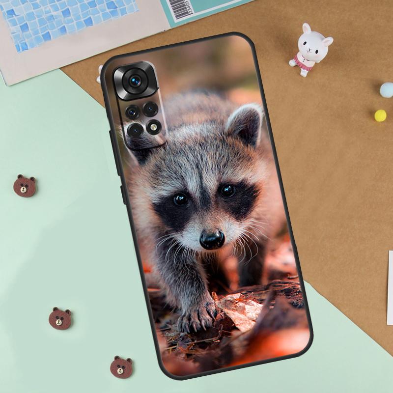 Raccoon Case For Xiaomi Redmi 14C 10C 12C 13C Cover For Redmi Note 14 Pro 13 9 10 11 12 10S 11S 12S