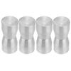 4pcs Glass Door Handles Stainless Steel Pull Knobs Replacement for Home Bathroom Office