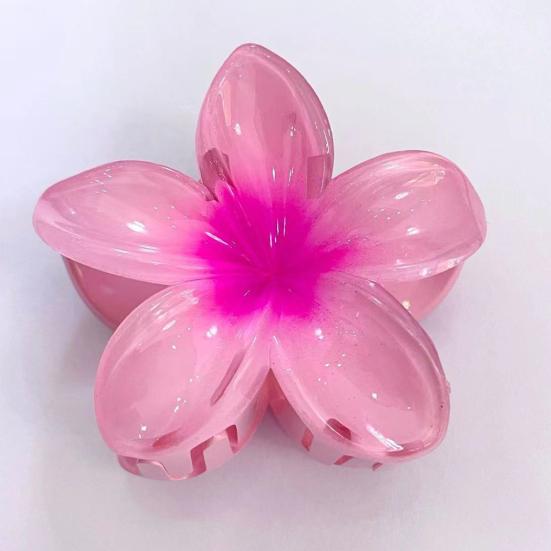 3/6 шт., заколка для волос в форме цветка для девочек, градиентный цвет, заколка для волос с противоскользящими зубцами, заколка для волос в виде акулы, аксессуары для волос