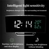 Mirror Digital Alarm Clock TEMP Date 3 Levels Brightness 3 Alarms Unlimited Snooze Table Clock 12/24H Night Mode LED Digital Clock