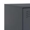 Nightstands 2 pcs Anthracite 34.5 x 39 x 62 cm Steel