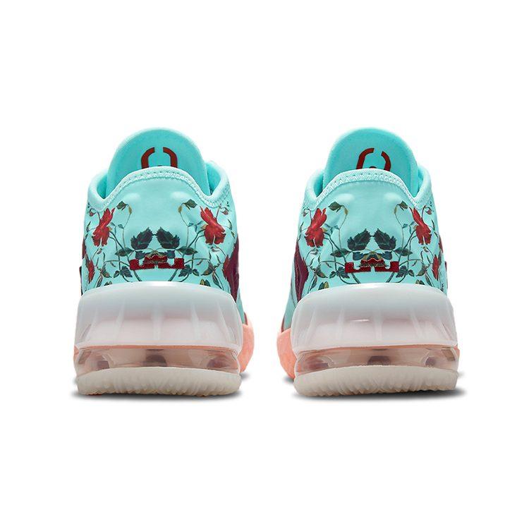Nike Кроссовки для баскетбола Lebron 18 Low Floral Низкие Сине-красные Унисекс DN4177-400