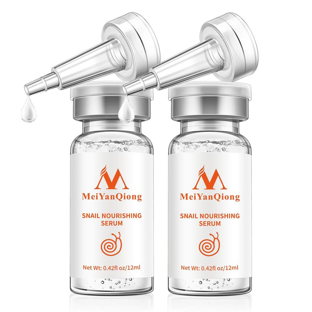 MeiYanQiong Слизь улитки Сыворотка Мелеуровая кислота Против морщин Антивозрастная Увлажняющая Подтягивающая кожу